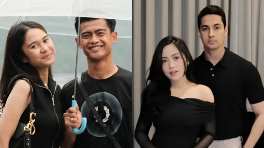 Azizah Salsha istri Pratama Arhan (kiri), Salim Nauderer pacar Rachel Vennya (kanan)/i